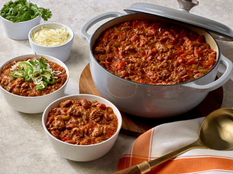 Taco Seasoned Chicken Chili with Beans