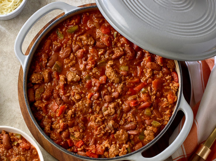 Taco Seasoned Chicken Chili with Beans