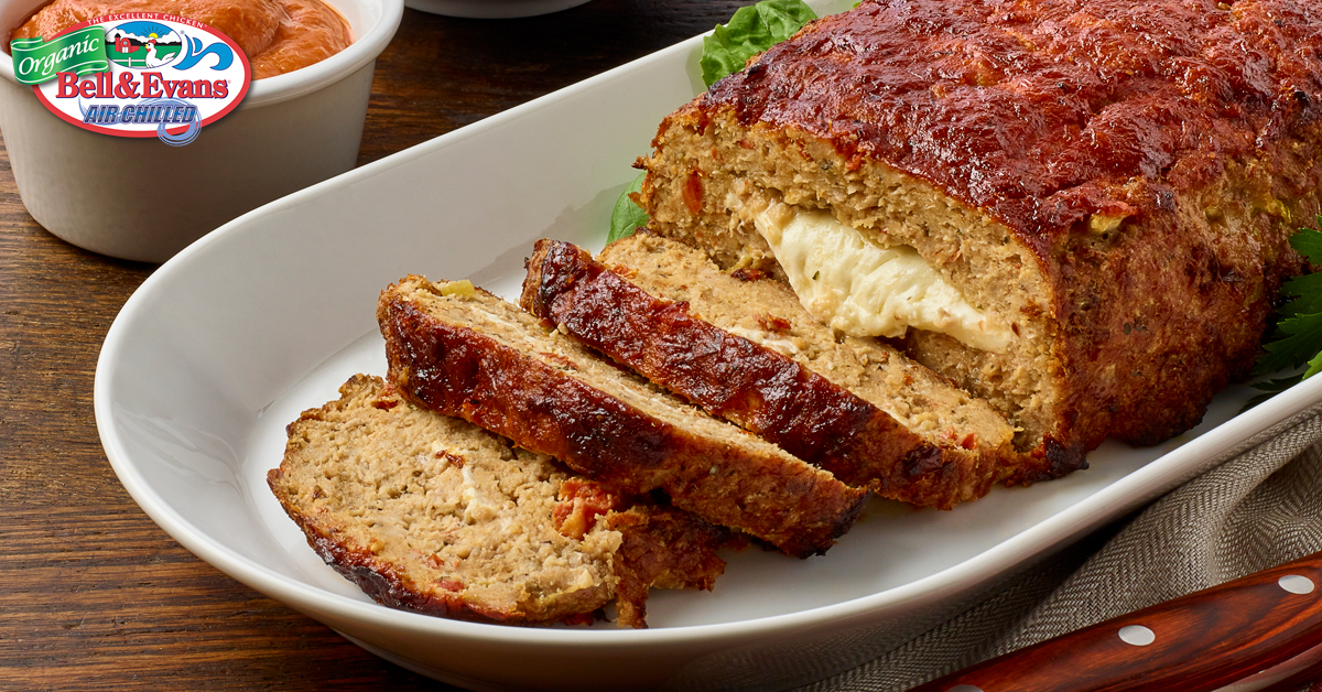 Stuffed Italian Chicken Meatloaf - Bell & Evans