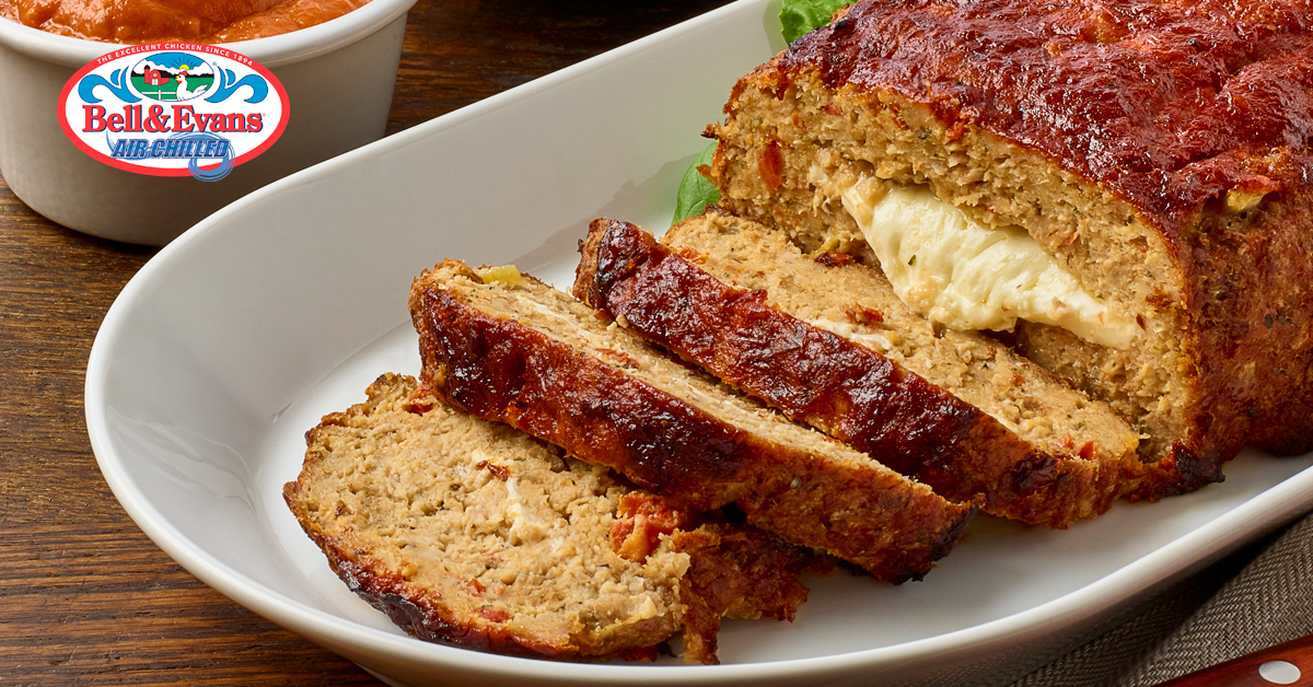 Stuffed Italian Chicken Meatloaf - Bell & Evans
