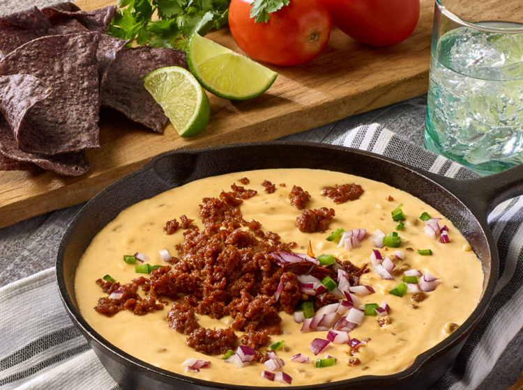 Taco-Seasoned Chicken & 3-Cheese Queso Dip