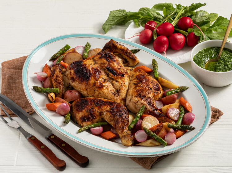 Sheet-Pan Chicken Easter Dinner