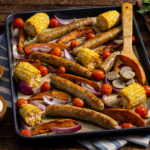 Sweet Italian Chicken Sausage Sheet-Pan Dinner