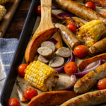 Sweet Italian Chicken Sausage Sheet-Pan Dinner