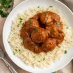 Slow Cooker Butter Chicken Meatballs