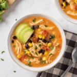 Slow Cooker Chicken Enchilada Soup
