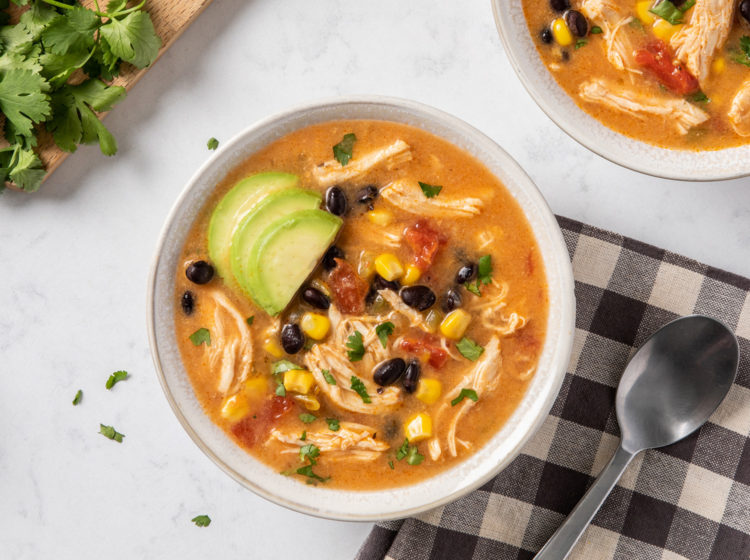 Slow Cooker Chicken Enchilada Soup