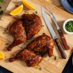 Smoked Orange Half Chicken