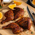 Smoked Orange Half Chicken