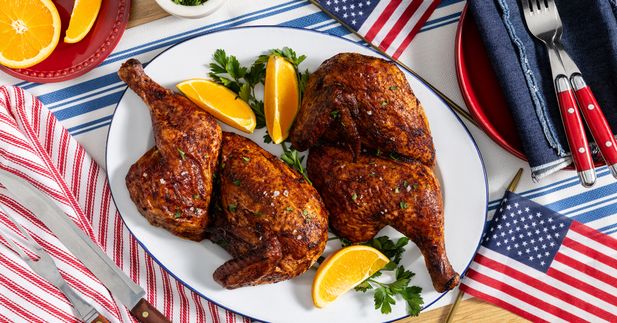 Smoked Orange Half Chicken - Bell & Evans