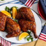 Smoked Orange Half Chicken