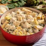 Spinach Artichoke Chicken Pasta