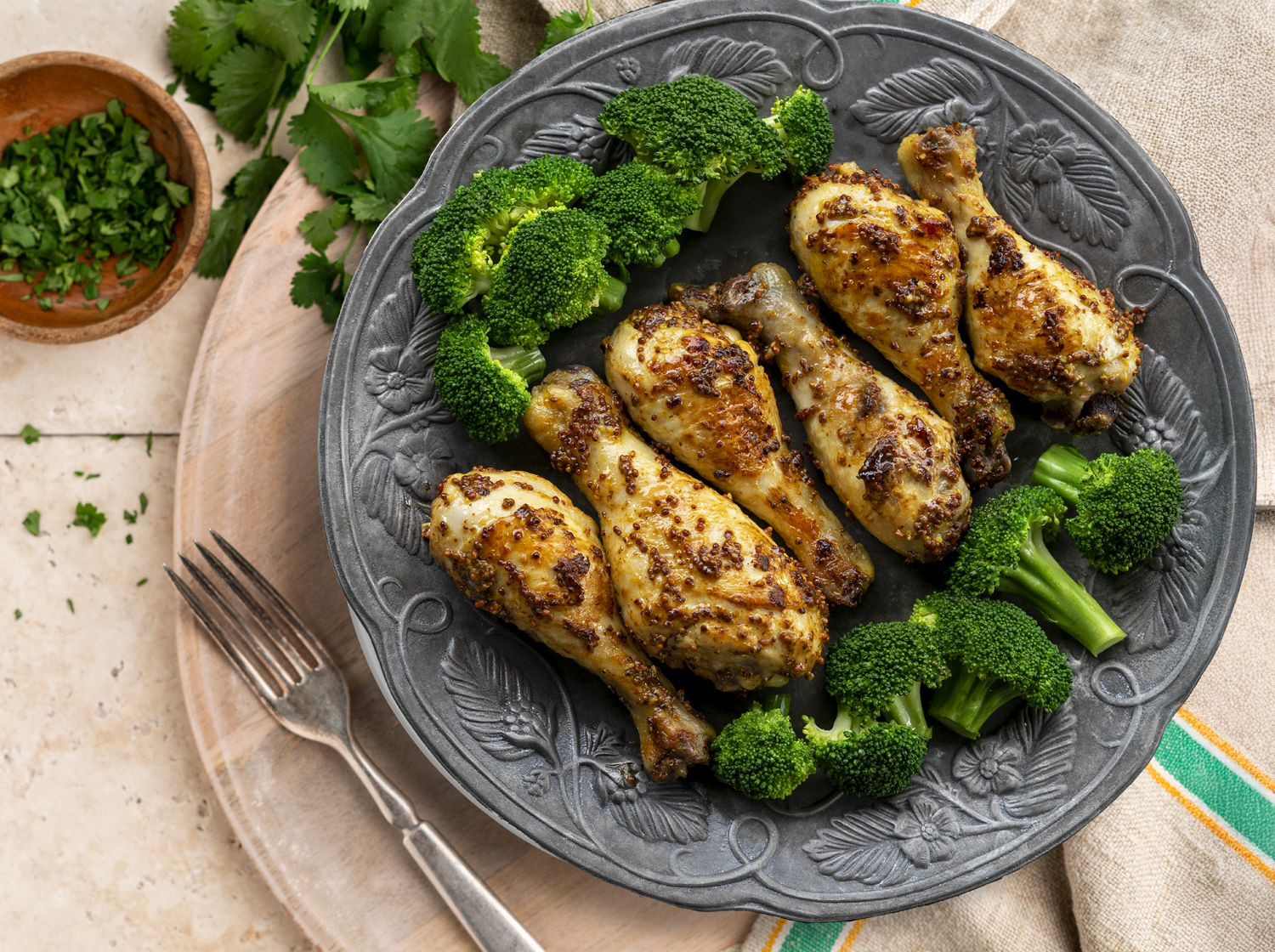 Stone Ground Mustard Chicken Drumsticks