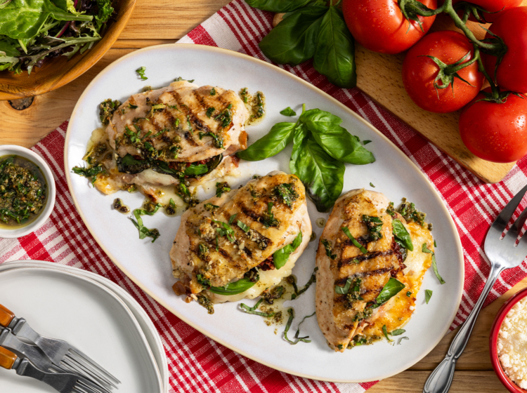 Prosciutto-Stuffed Grilled Chicken Breast