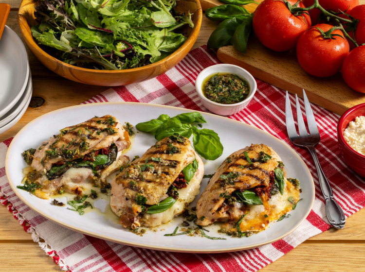 Prosciutto-Stuffed Grilled Chicken Breast