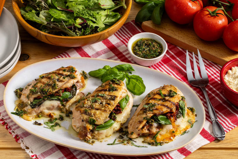 Prosciutto-Stuffed Grilled Chicken Breast