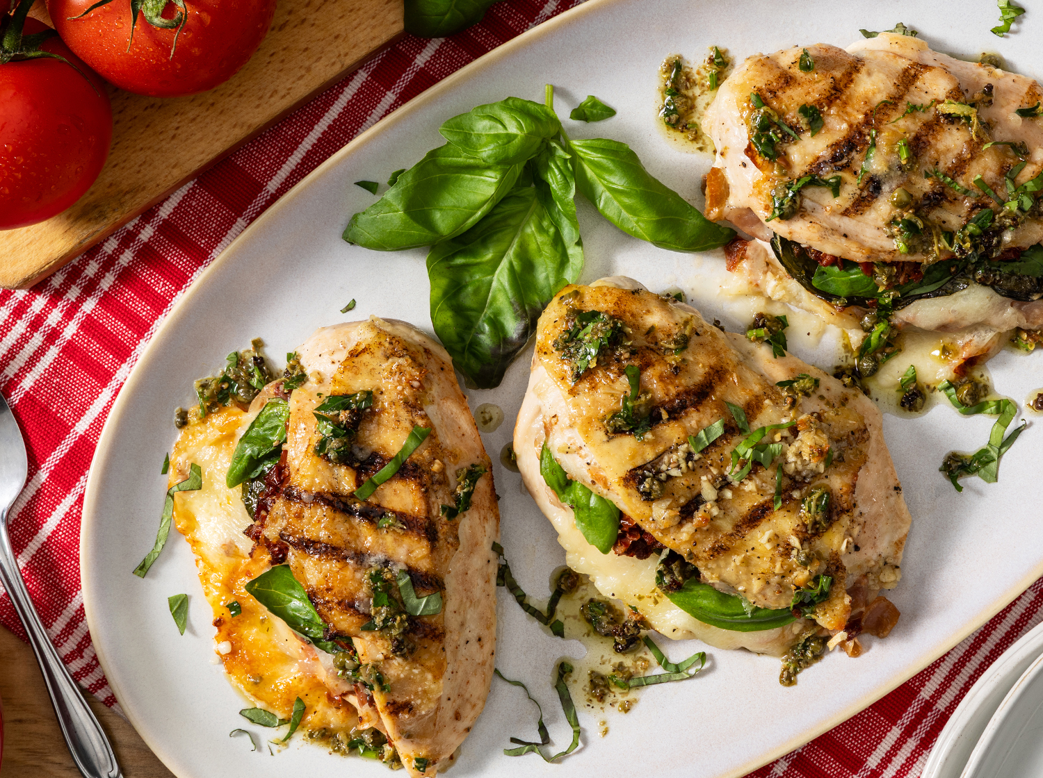 Prosciutto-Stuffed Grilled Chicken