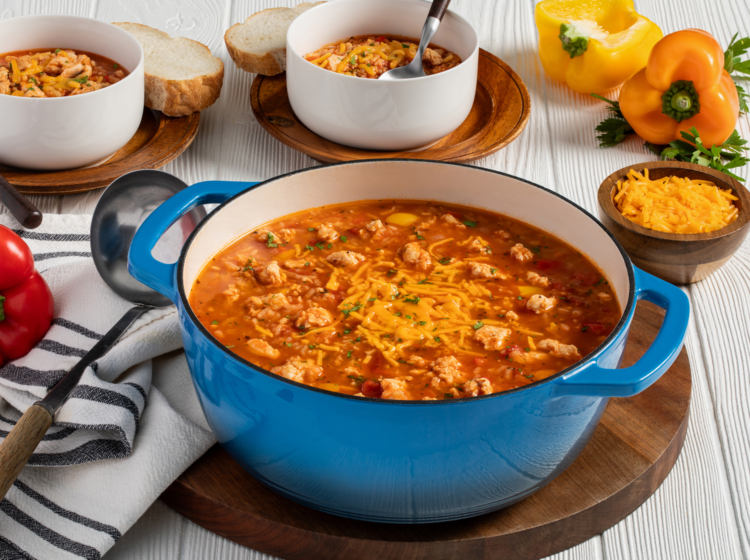 Chicken Stuffed Pepper Soup