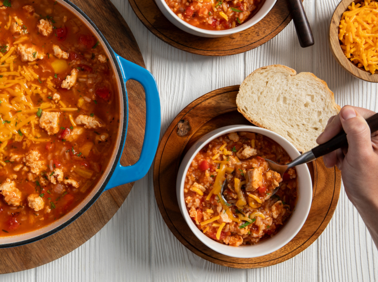 Chicken Stuffed Pepper Soup