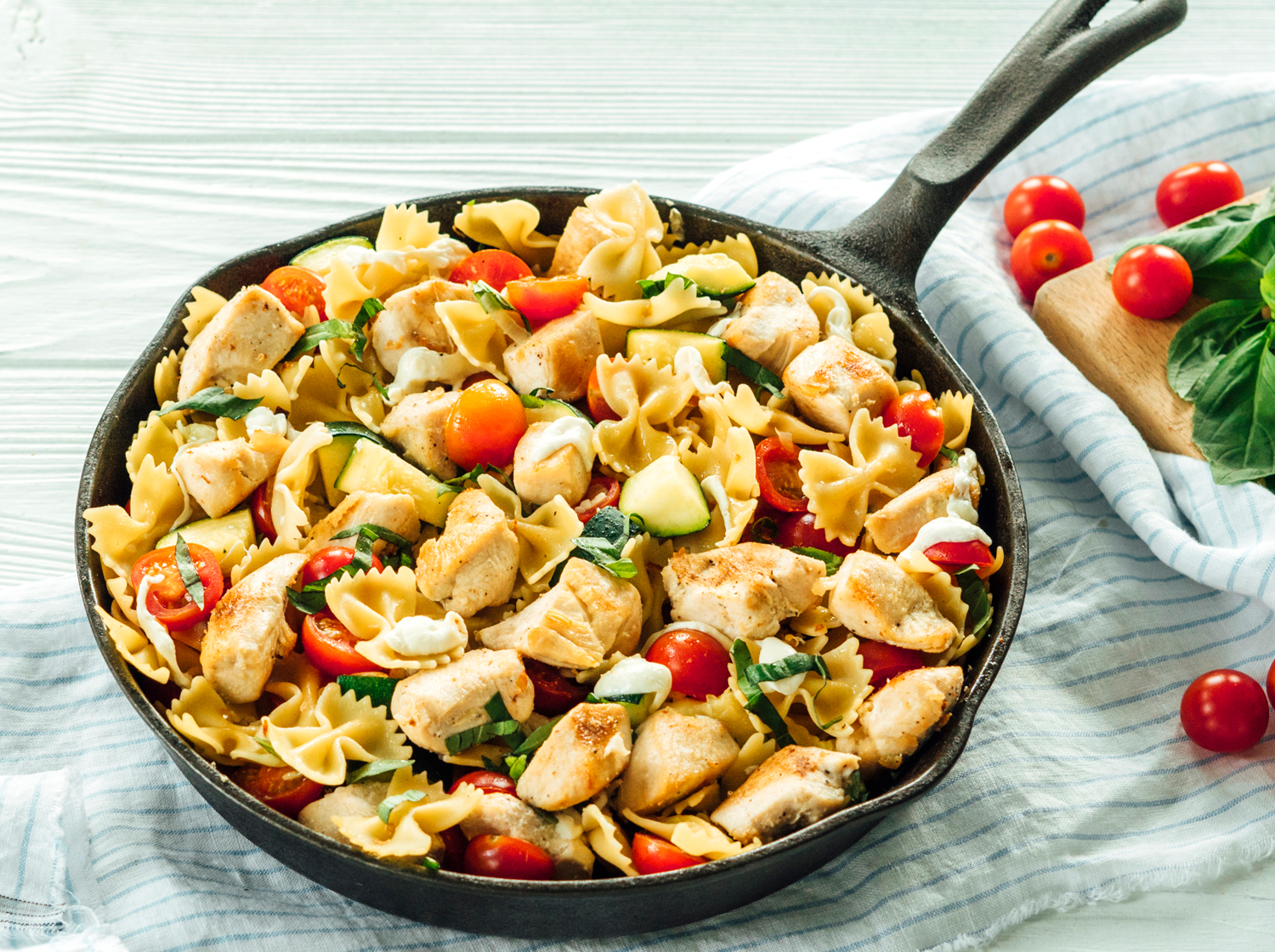 Summer Chicken Pasta Skillet