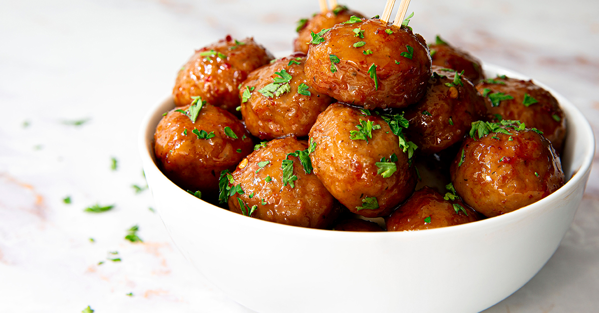 Spicy Sweet & Sour Chicken Meatballs Bell & Evans