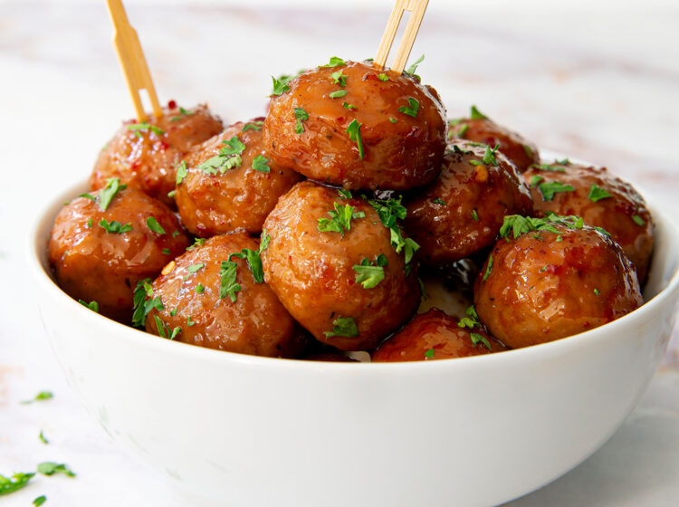Spicy Sweet & Sour Chicken Meatballs