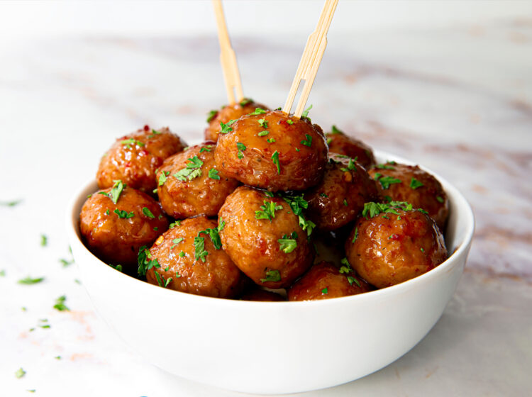 Spicy Sweet & Sour Chicken Meatballs