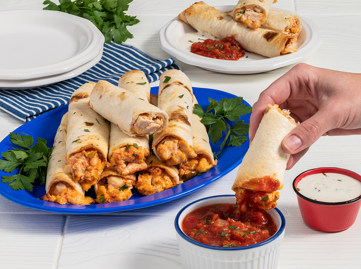 Cheesy Chicken Taquitos