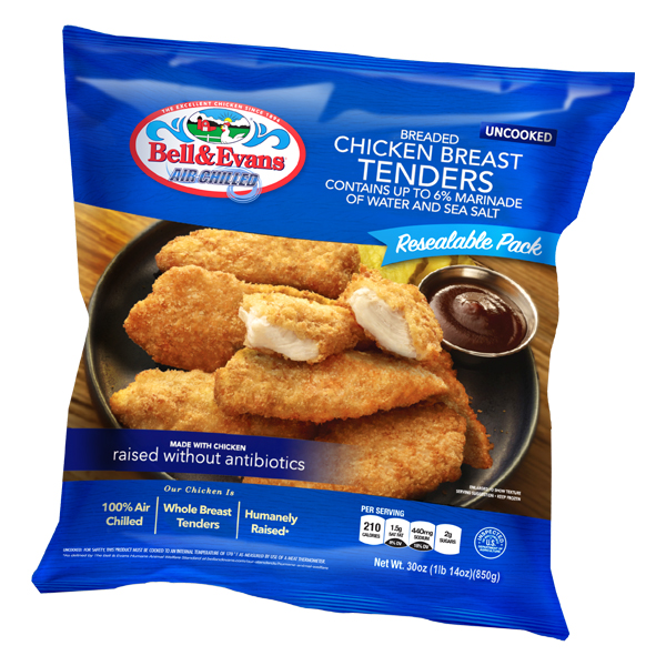 Bell & Evans Frozen Breaded Chicken Tenders