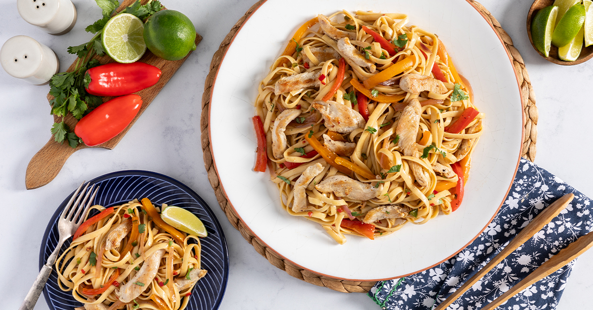 Tequila-Lime Chicken Fettuccine Alfredo - Bell & Evans