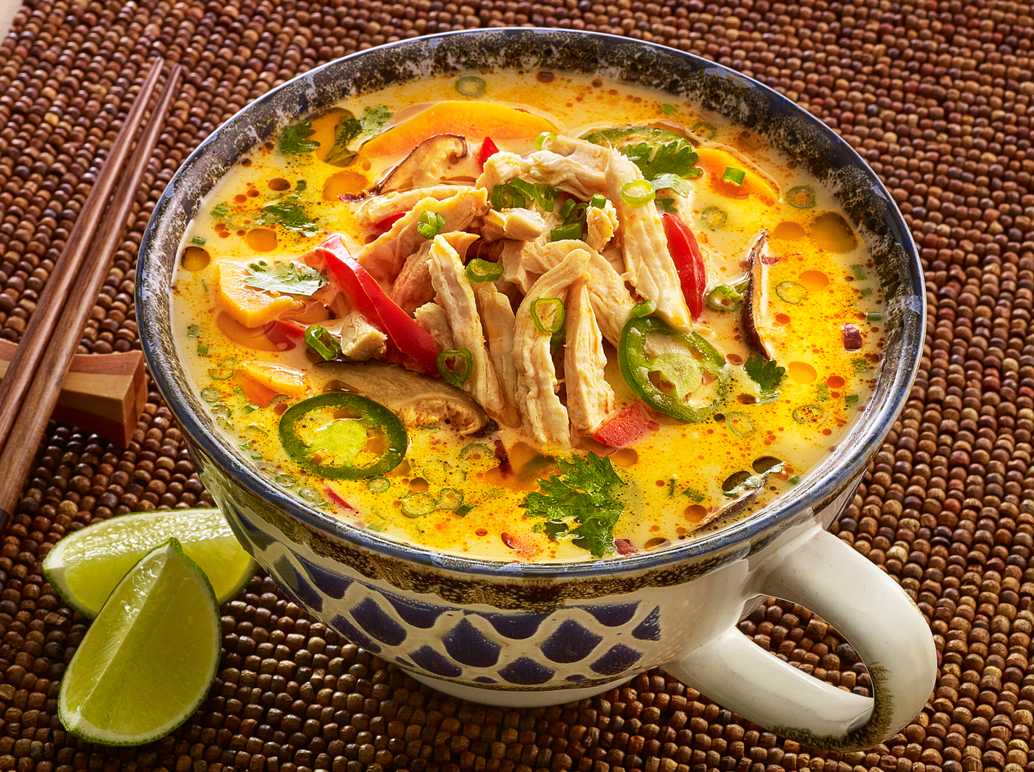 Spicy Thai Coconut Chicken Soup