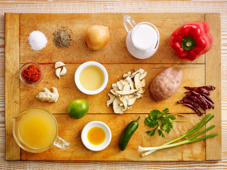 Spicy Thai Coconut Chicken Soup