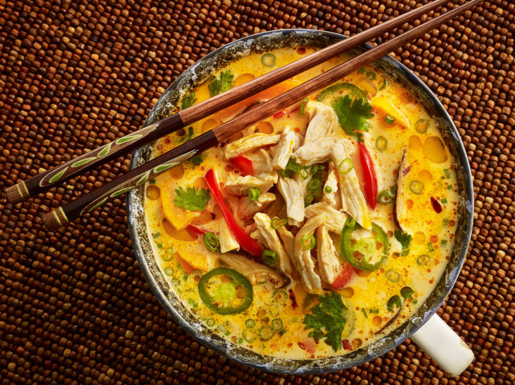 Spicy Thai Coconut Chicken Soup