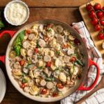 Creamy Tuscan Chicken Sausage Tortellini