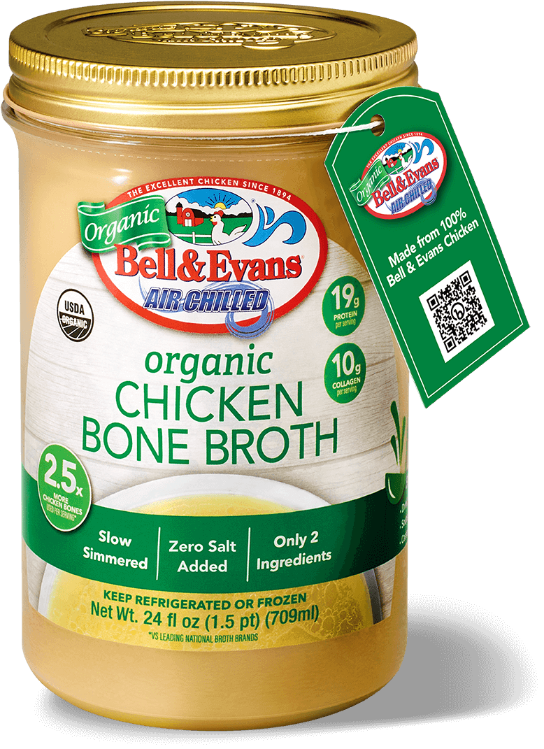 Bell & Evans Organic Chicken Bone Broth Packaging