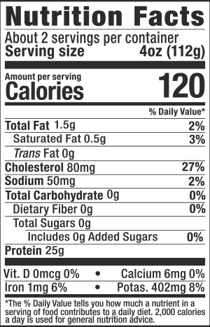 Single Serve Boneless, Skinless Chicken Breast NFP