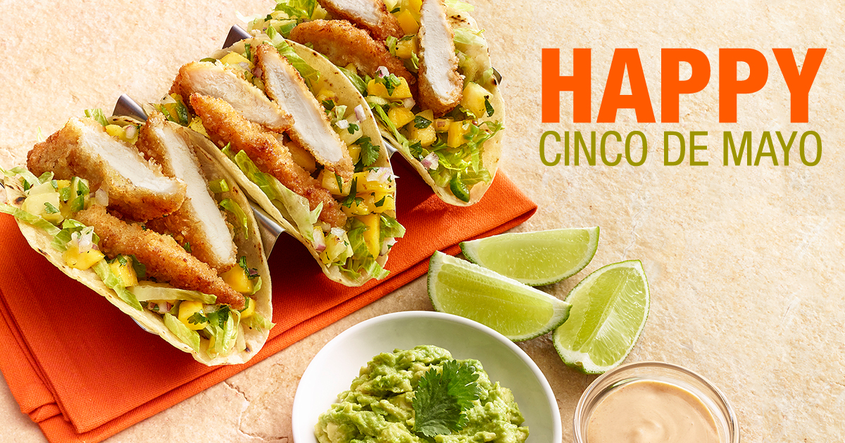 Coconut Chicken Tacos With Mango & Pineapple Salsa - Bell & Evans