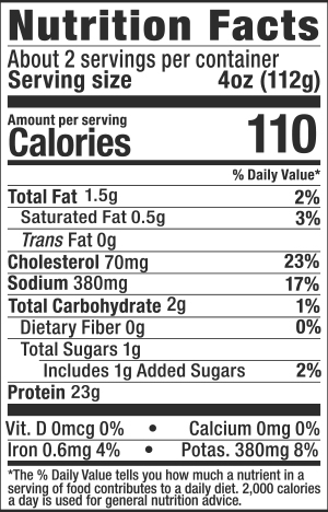 Single Serve Boneless, Skinless Italian Chicken Breast NFP