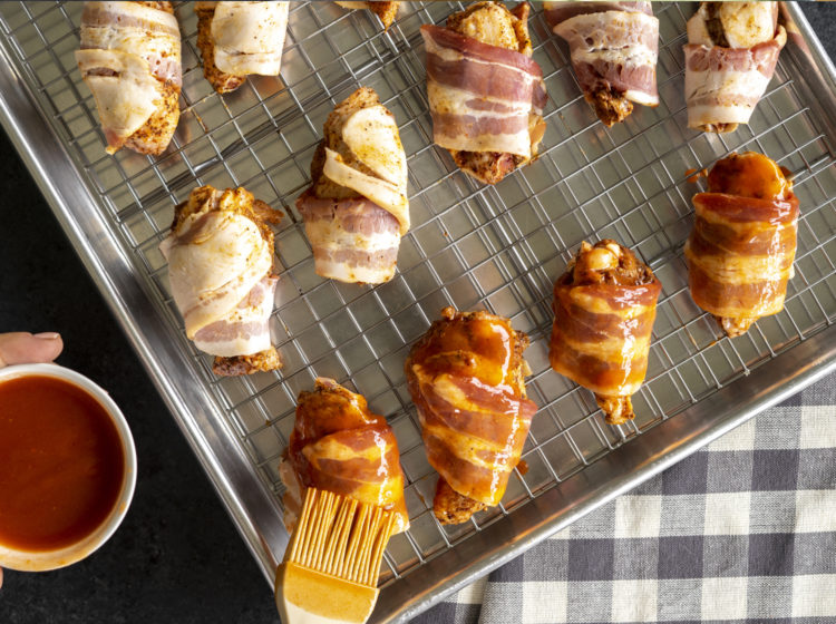 Keto Bacon-wrapped Chicken Wings