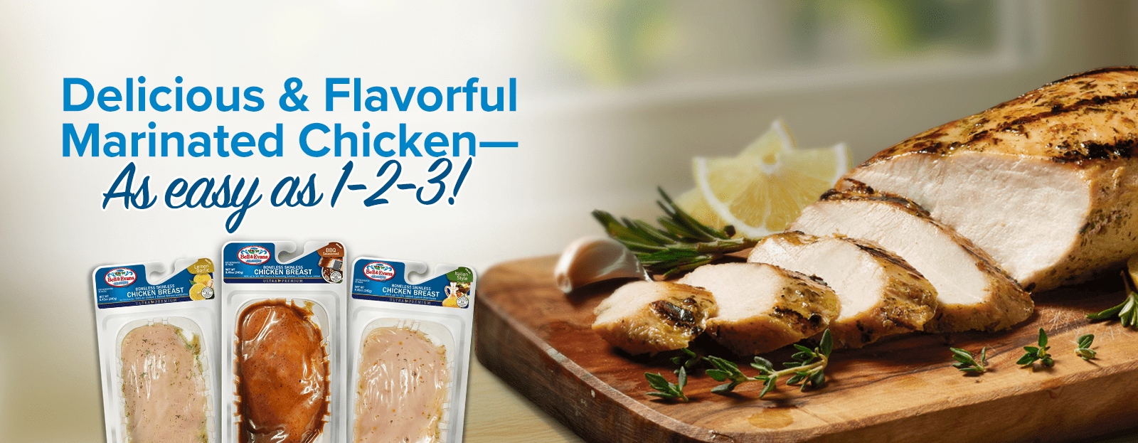 Delicious and Flavorful Marinated Chicken As easy as 1,2,3