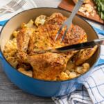 Parmesan-Crusted Garlic Butter Chicken with Cauliflower