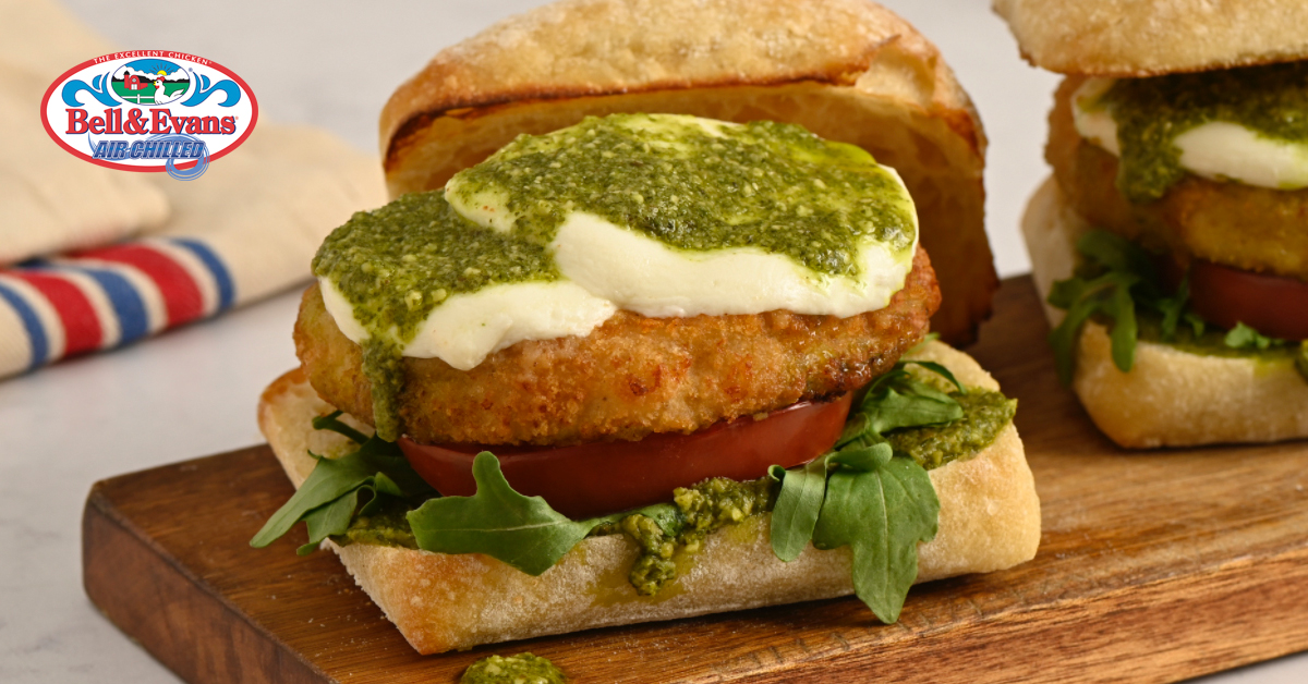  Air Fryer Chicken Pesto and Arugula Sandwich - Bell & Evans-image