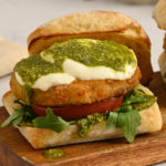 Chicken Patty Pesto Sandwich