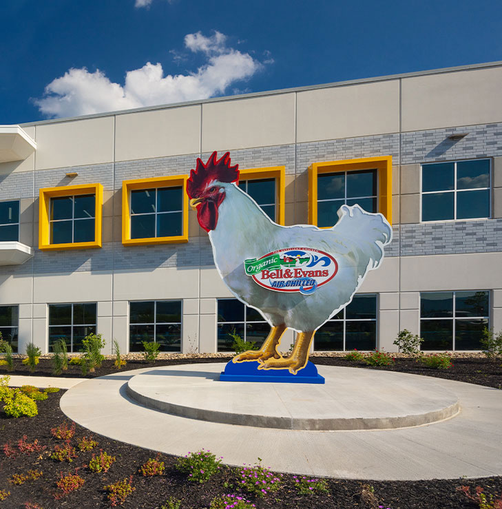 Chicken Sign at Plant 3